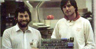 Steve Jobs and Steve Wozniak